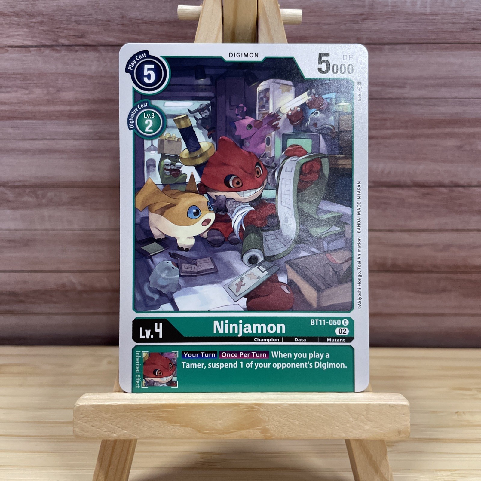 Ninjamon- BT11-050 C - Digimon CCG Card - Dimensional Phase - Regular