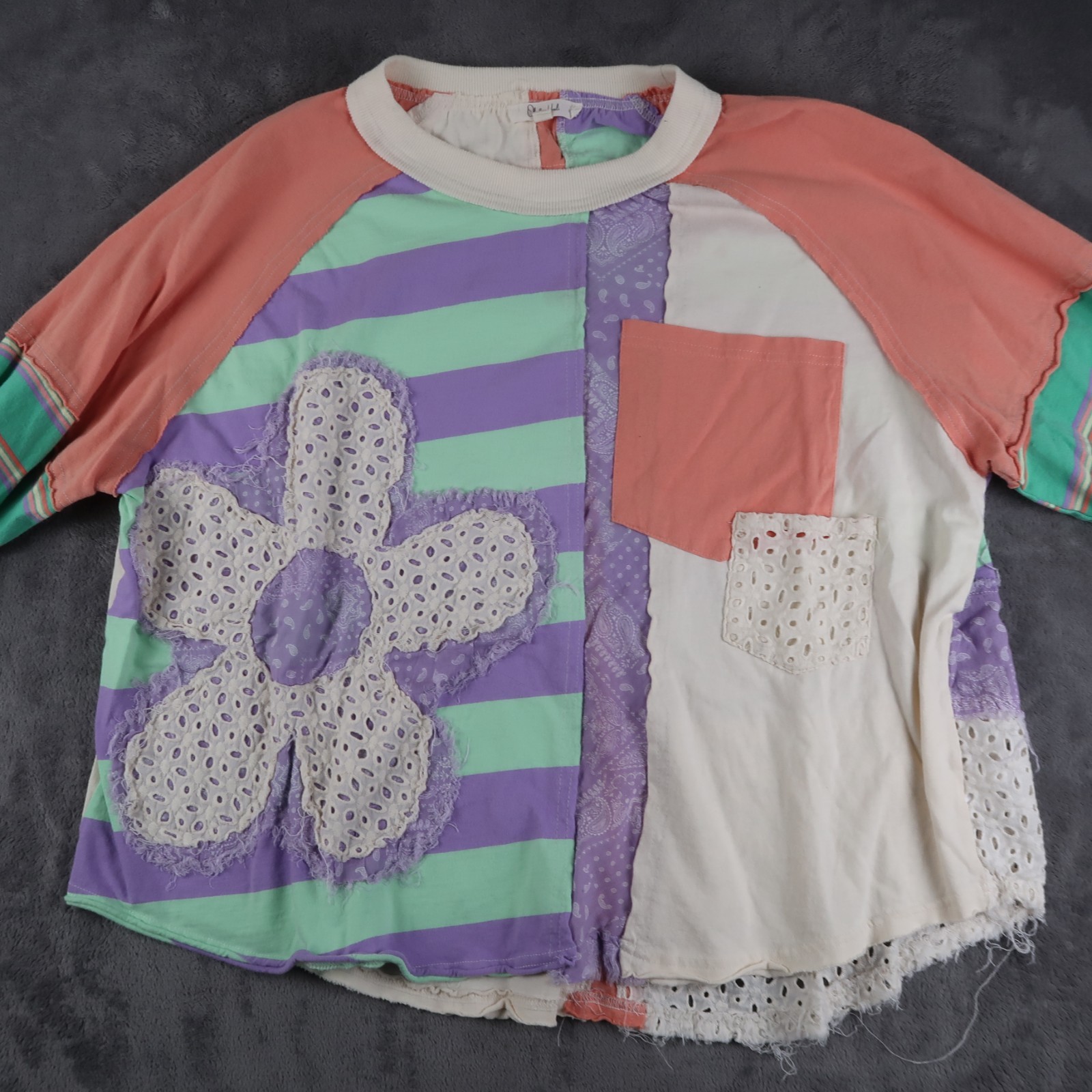 Oli and Hali Oversized Patchwork Long Sleeve Flow… - image 4