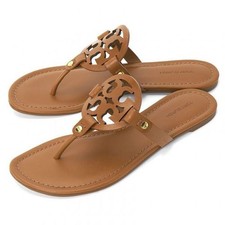 Tory Burch Miller Leather Sandals - Tan