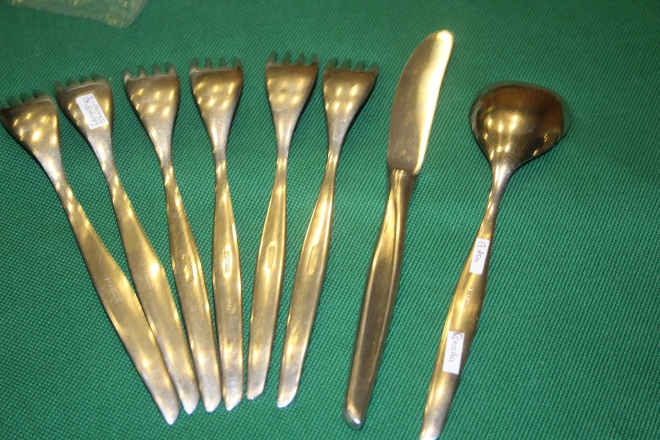 8 tlg BSF 6 Menügabeln Speisegabeln 1 Messer 1 löffel CANADA Inox Edelstahl rest - Bild 4 von 4