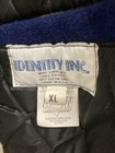 House of Blues Sunset Strip Leather Trim Bomber Jacket. XL. Nvy/Blk. Vtg. 90s — photo 3