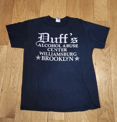 Duff s Alcohol Abuse Center T-Shirt   Medium, Brooklyn Dive Bar Merch -  Worn In