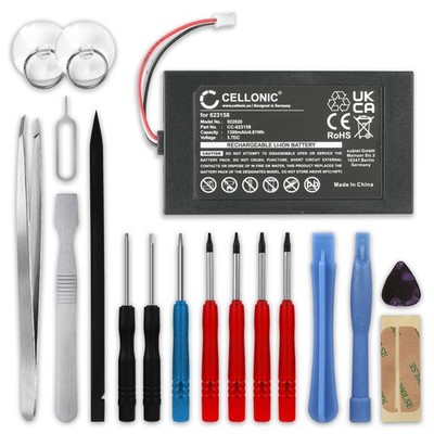Akku für Logitech Harmony 950 Harmony Elite 1300mAh + Werkzeug-Set