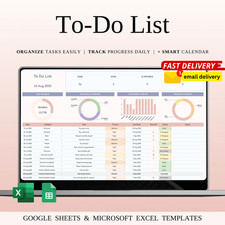 To-Do List Tracker Template for Google Sheets & Excel