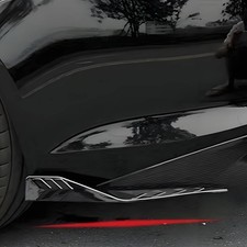 2 Pieces Rear Bumper Lower Trim Splitter Easy to Install Bumper Aerodynamic Fin