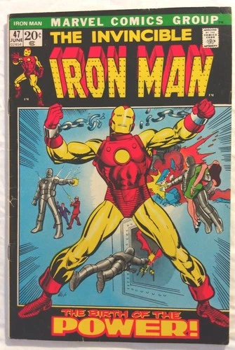 Iron Man #47 1972 Vintage Marvel Comic Bronze Age Origin Barry Windsor-Smith