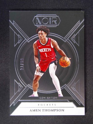 2024-25 Panini Noir Basketball AMEN THOMPSON Icon Edition #d 21/99 Future MVP?!