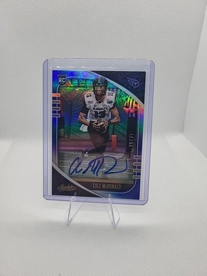 Cole McDonald #20/35 2020 Absolute Signature Rookies #120  Auto HAWAII FOOTBALL 