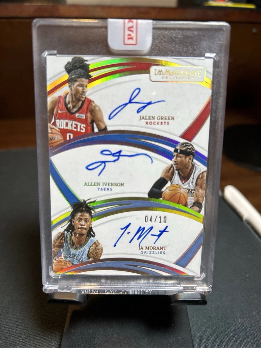 Panini Allen Iverson Basketball Autographed Sports Trading Cards