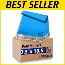 Waterproof Blue Shipping Envelopes - 1000 Pcs