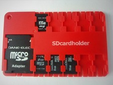 Micro Sd Card Holder-RED Red