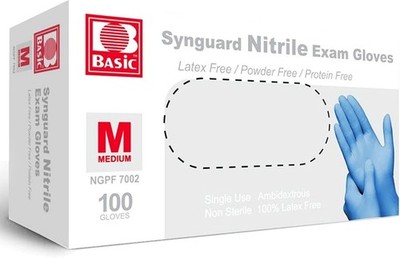 Basic Medical NGPF-7002 Blue Nitrile