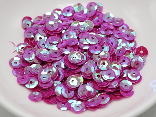 5000 6mm CUP round loose sequins Paillettes sewing Wedding craft - Picture 6 of 21