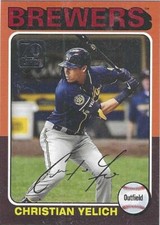 2021 Topps CHRISTIAN YELICH Milwaukee Brewers 70 Years of Topps Insert #70YT-25