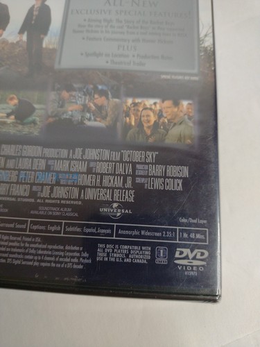 October Sky (DVD, 1999) Brand New, - Picture 8 of 8