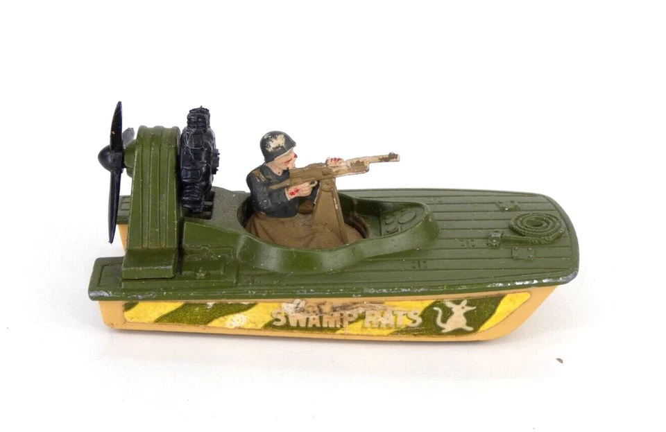 Matchbox Swamp Rat No30 bote de juguete súper rápido de colección 1976 diecast militar Foto 4 de 4