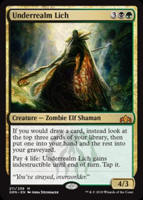 Underrealm Lich -Foil Light Play English MTG Guilds of Ravnica