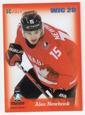 2020/21 ALEX NEWHOOK SC2021 WJC 20 RED ROOKIE #2/3 #CAN-15 TEAM CANADA RARE!  nc