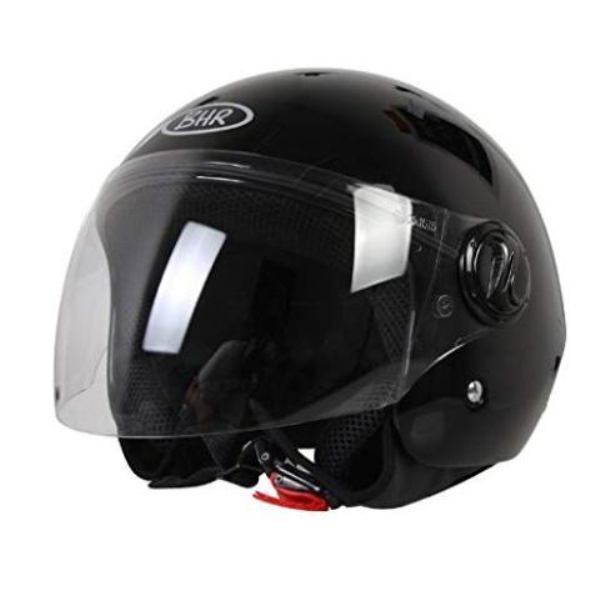 CASCO JET BHR 704 NERO LUCIDO