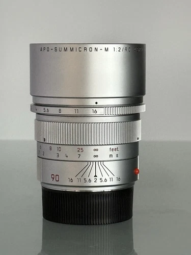 Leica APO-SUMMICRON-M Aspherical 90mm f/2 APO Aspherical Lens (Silver) US Seller