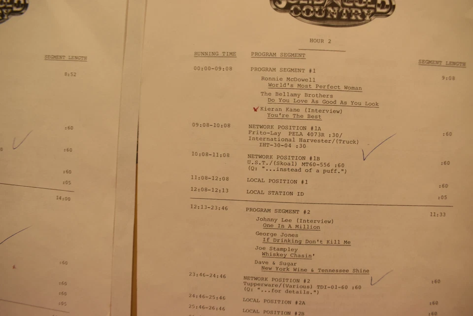 Solid Gold Country 3 LP SET  INTERVIEW W/Johnny Lee/Gary Morris/Kieran Kane - Image 3 of 4