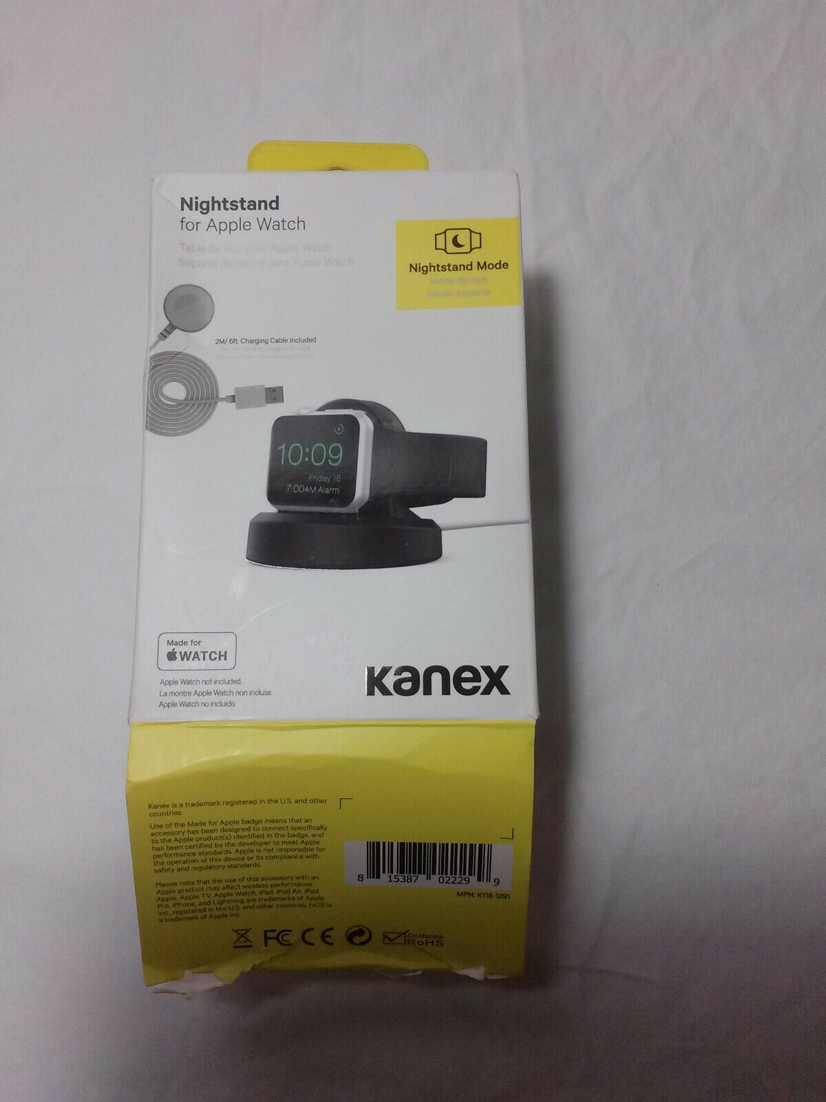 NIGHTSTAND FOR APPLE BY KANEX. NEW IN OPEN BOX. NEVER USED-image