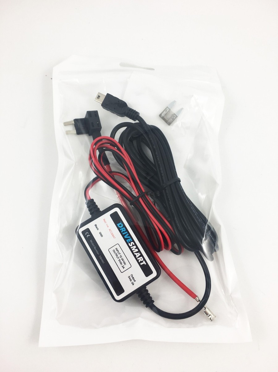 Kit De Cable Duro Micro USB 5V 2A Para GPS Garmin DriveSmart 45, 65, W 590 - Carga Segura Y Rápida