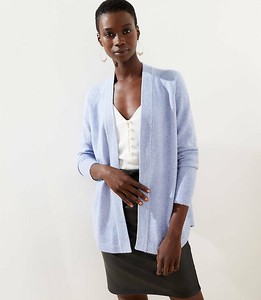 women's loft shirttail open cardigan