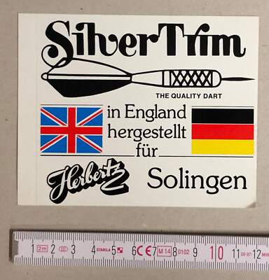 Sticker/Sticker Silver Trim - the quality dart - Herbertz Solingen