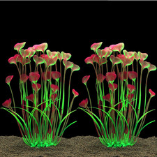 Aquarium Plastic Plants Large,Artificial Plants Decoration Ornament Fish Tank-16