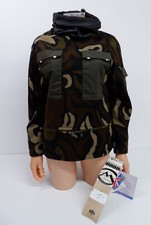 Maharishi Mhi Y2k Womens Fleece Sweatshirt Size 10 Camouflage Jacket Bnwts