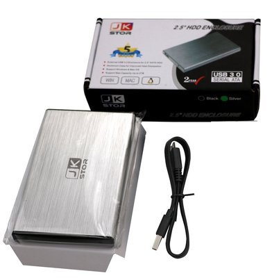 External USB 3.0 Portable 2.5'' SATA External Hard Drive Silver (160GB) By JKStor