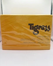 TIGRESS BY FABERGE 50ML COLOGNE SPRAY & 142G BATH POWDER (NEW WITH BOX & SEALED)