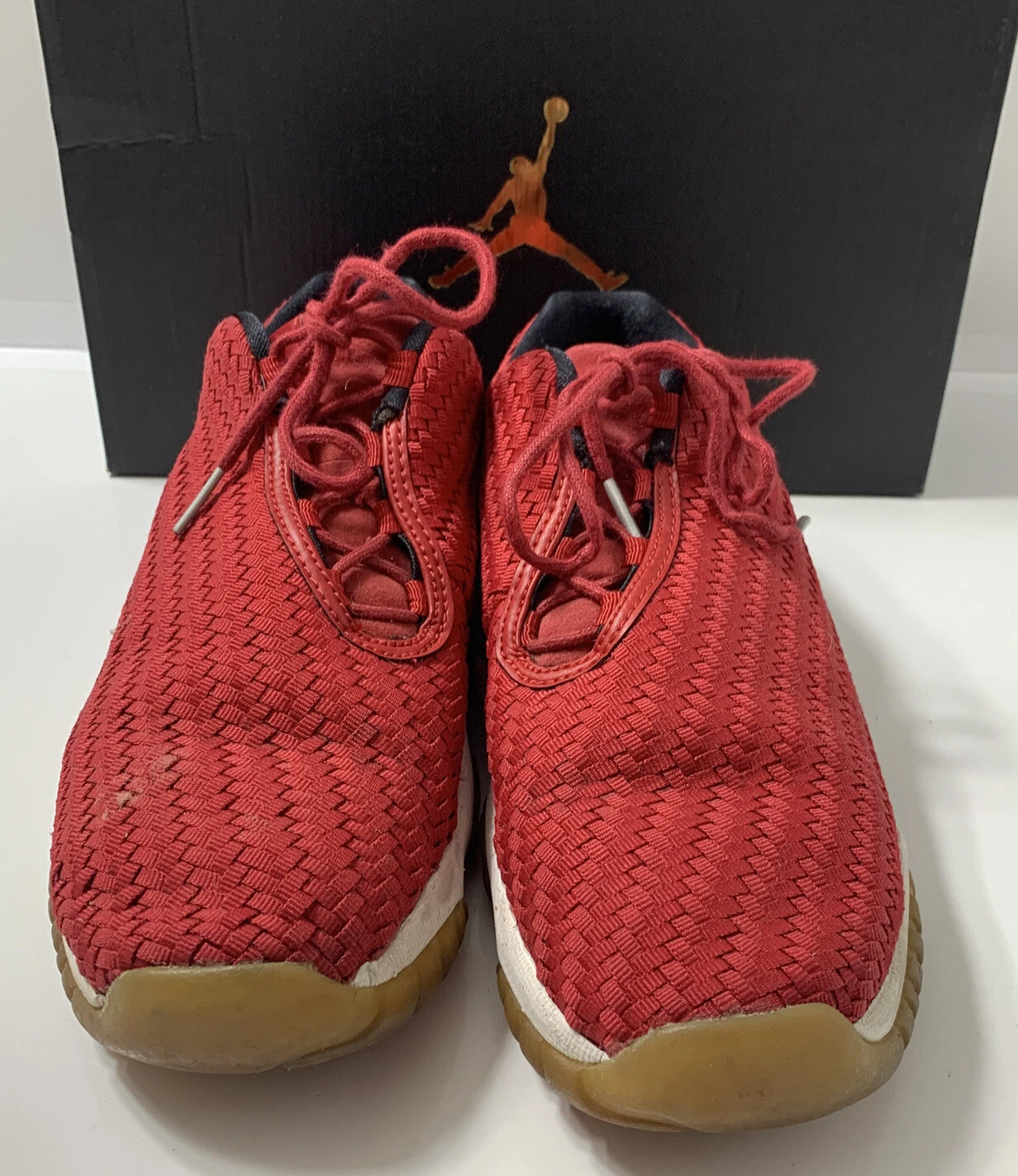 Nike Air Jordan Future Low BG Gym taglia 7Y rosso nero 724813 601 scarpe giovanili