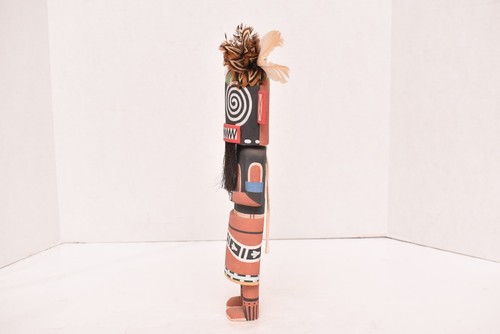 Vintage Hopi Hilili Kachina vecchio stile nativi americani firmato JFR 13,5" - Foto 4 di 15