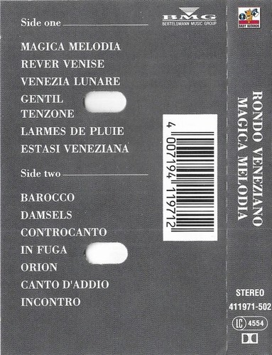 Rondò Veneziano – Magica Melodia, Original Cassette, Very Rare Europe Version - Picture 2 of 6