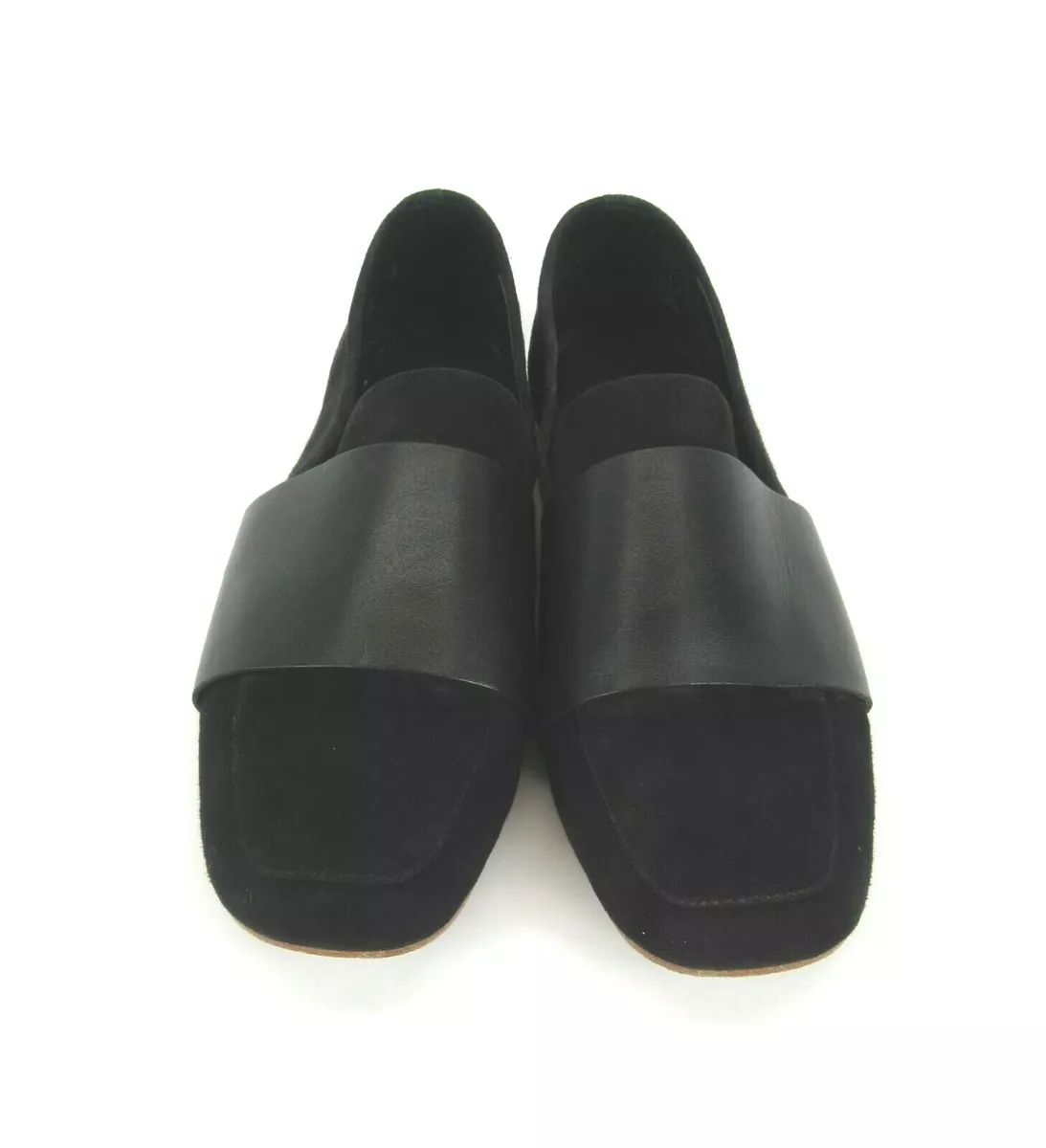 Clarks Originals Margot Size 6 M Black Suede Leather Loafer Flats Slip On Shoes
