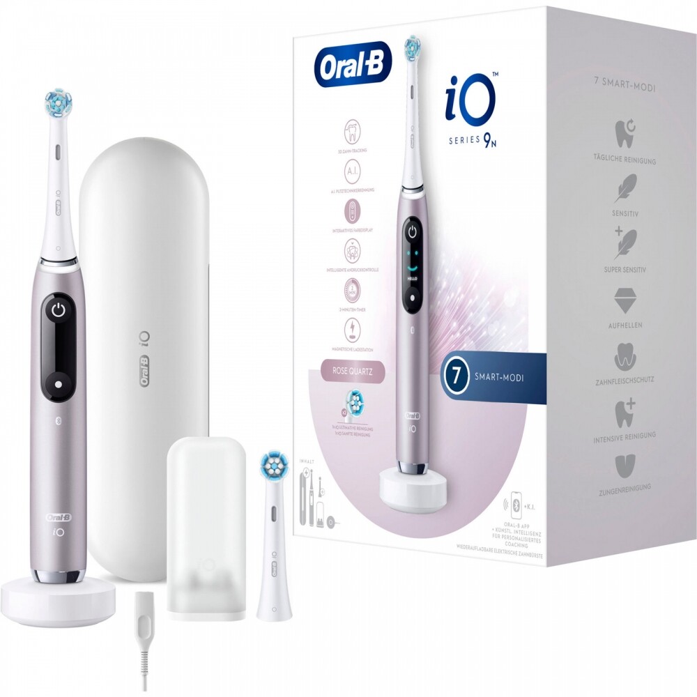 Oral-B iO Series 9N Электрический таймер из розового кварца OLED-Дисплей Farb 44390₽