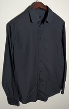 Louis Vuitton uniforme camicia bottoni davanti manica lunga cotone DNA colletto uomo 40
