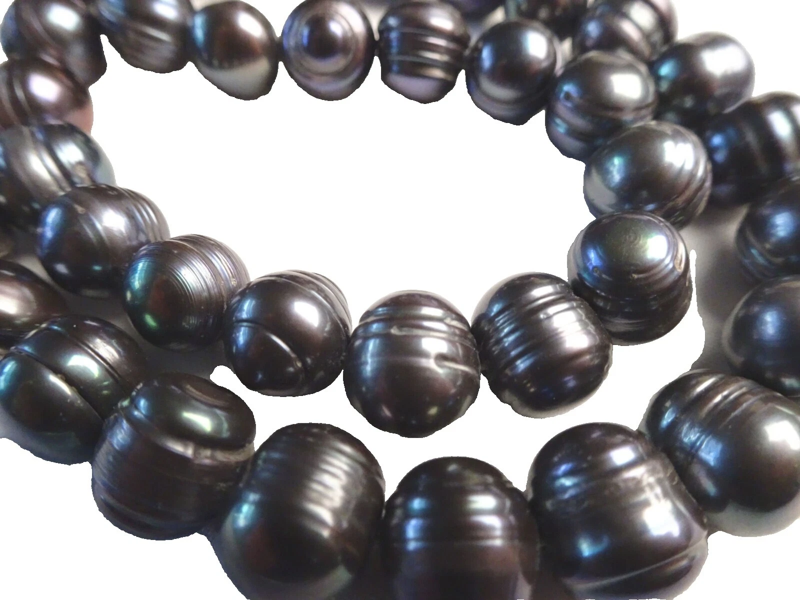 Cuentas para hacer Joyas Negro Perla