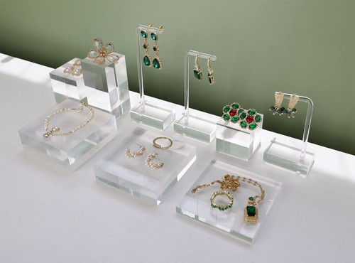GemeShou 3pcs transparent earring T stand jewelry display for show acrylic ea... - Picture 2 of 9