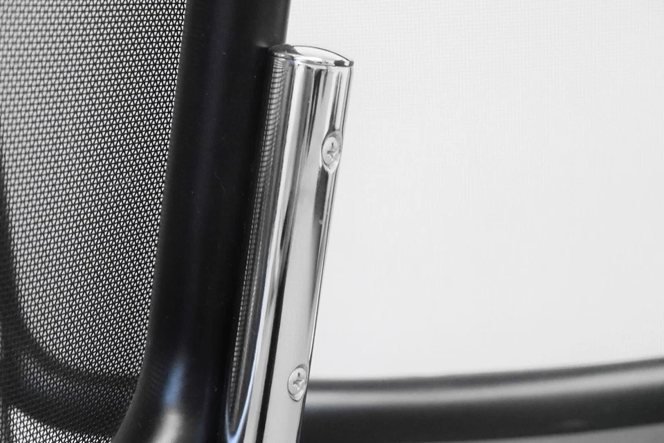 1/8 Thonet S32 N Schwarz Chrom Netz Freischwinger Stuhl Chair - Bild 4 von 4