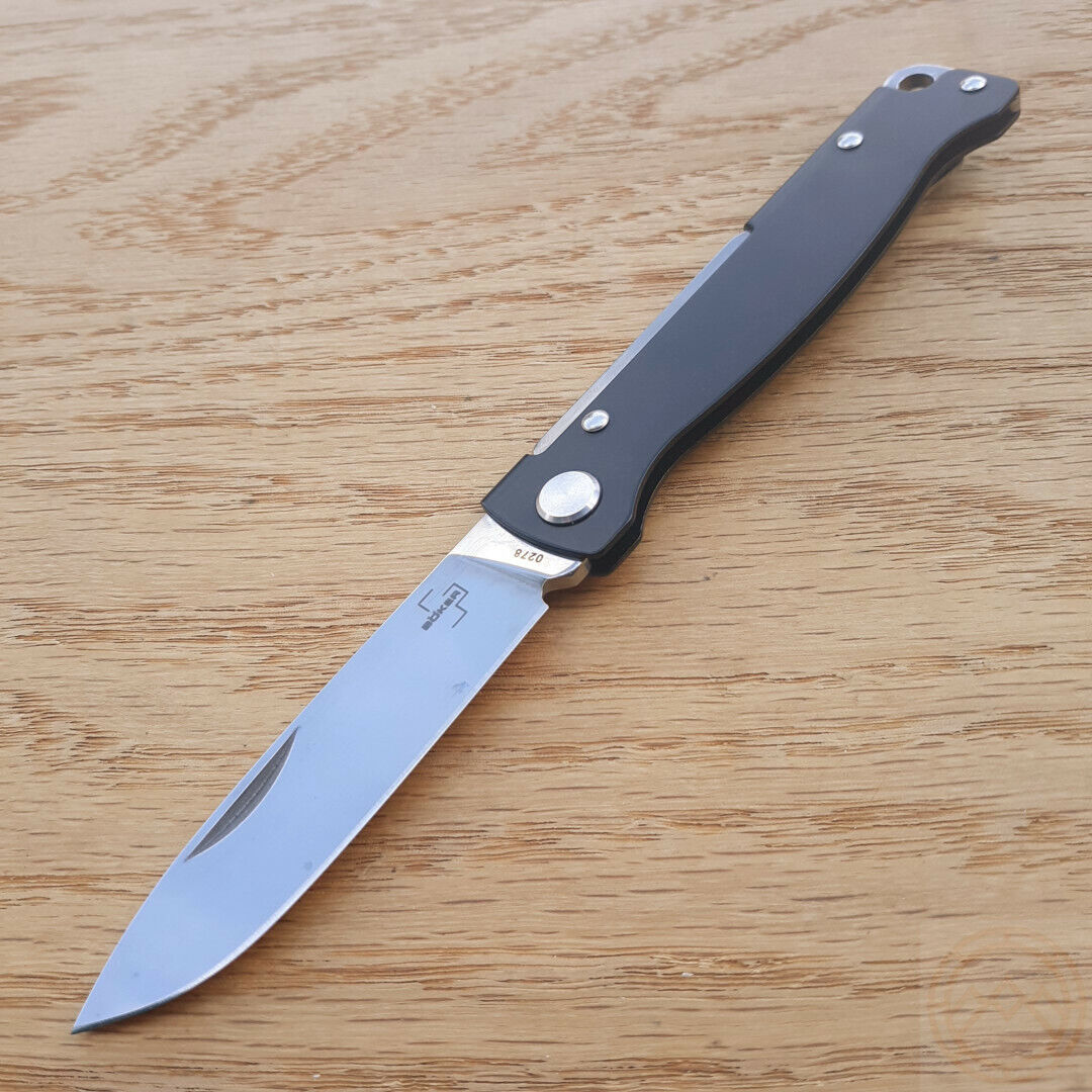 Boker Plus Atlas Folding Knife 2.63" 12C27 Sandvik Steel Blade Stainless Handle