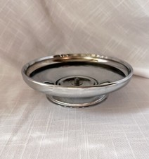 Kromex Lazy Susan Base Made in the USA Stainless Steel Vintage