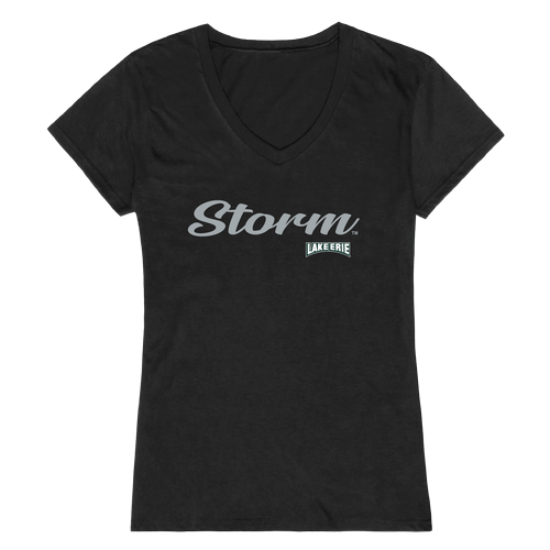 Lake Erie College Storm NCAA Script Tee for Women