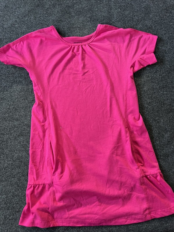 Patagonia Dress Cover Up With Pockets Hot Pink Girls Size 8 Small