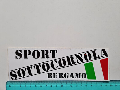 VINTAGE 80s ORIGINAL 80S BERGAMO SUBCORNOLA STICKER SPORTS STICKER