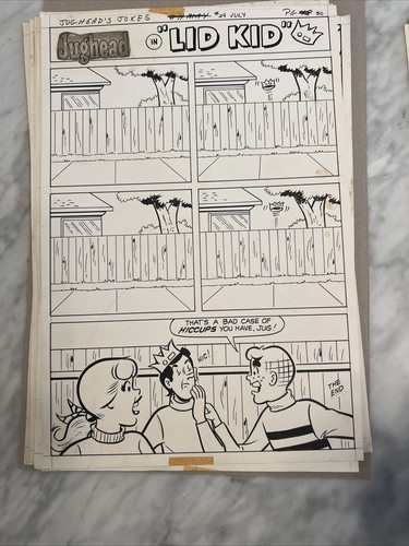 Archie Comics Original Art - Jughead’s Jokes #29 1967 Near Full Issue - 28 Pages - Picture 19 of 24