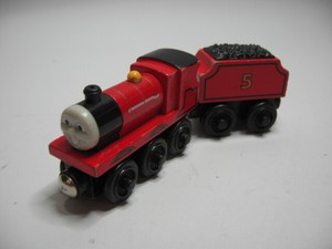 james wooden train engine