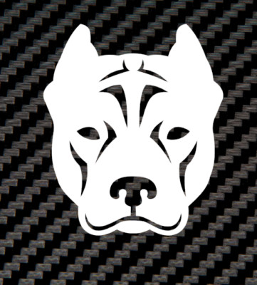 Aufkleber Pitbull Hund Dog Kampfhund Pit Bull Sticker 2 Stück Jn Grafik Art 